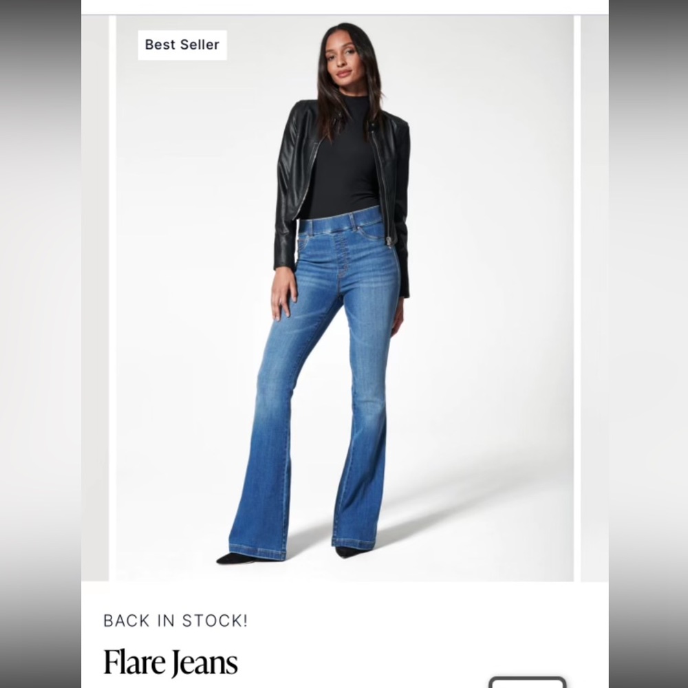 NWT SPANX FLARE JEANS SIZE M